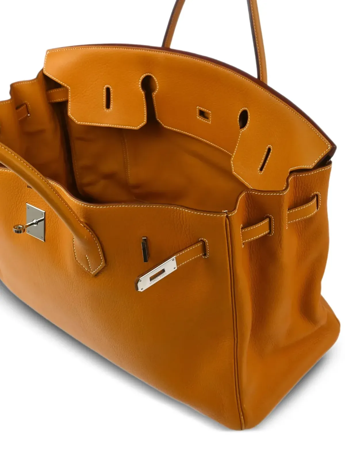 Hermès ビンテージ 2000 Birkin Fjord 45 ハンドバッグ - ブラウン - 画像4