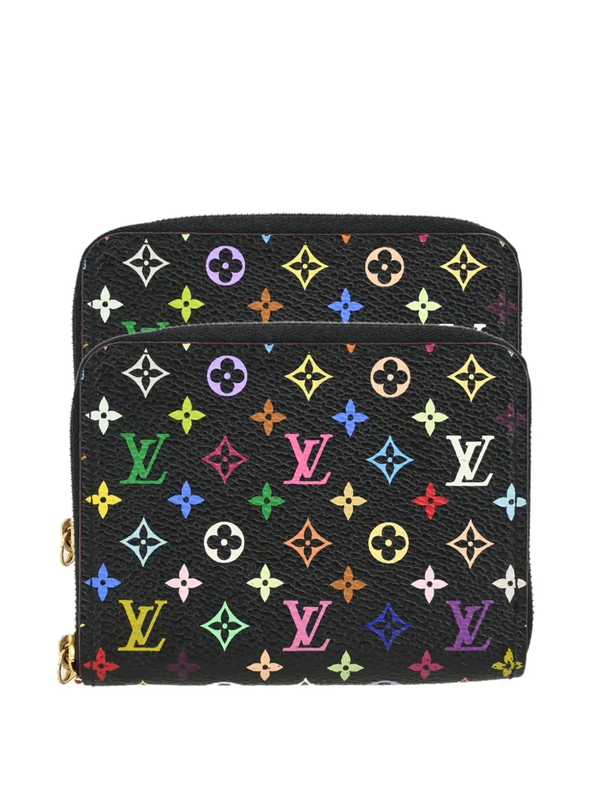 Louis Vuitton ビンテージ 2010 マルチカラー ジッピー コインパース ウォレット - ブラック - 画像1