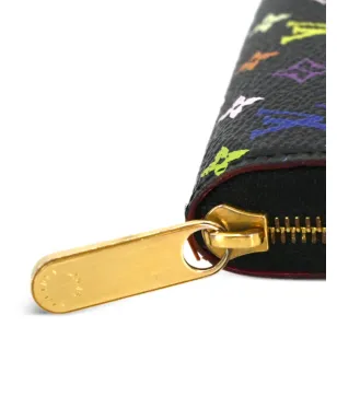 Louis Vuitton ビンテージ 2010 マルチカラー ジッピー コインパース ウォレット - ブラック - サムネイル5