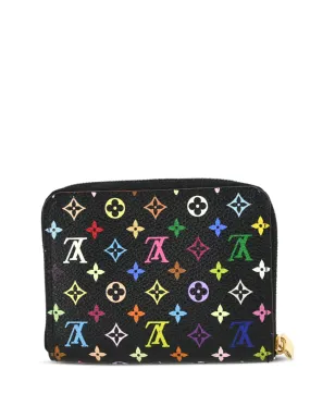 Louis Vuitton ビンテージ 2010 マルチカラー ジッピー コインパース ウォレット - ブラック - サムネイル2