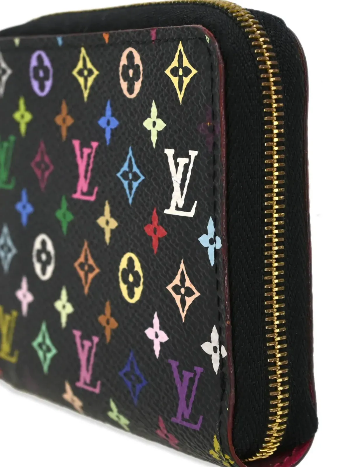 Louis Vuitton ビンテージ 2010 マルチカラー ジッピー コインパース ウォレット - ブラック - 画像3