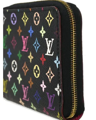 Louis Vuitton ビンテージ 2010 マルチカラー ジッピー コインパース ウォレット - ブラック - サムネイル3