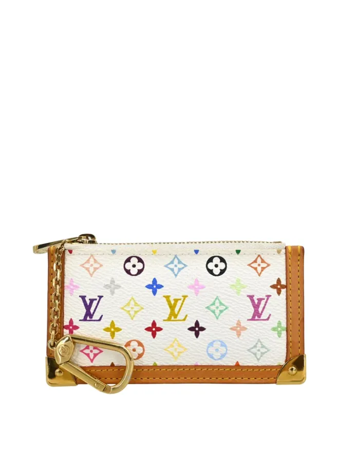 Louis Vuitton Pre-Owned Louis Vuitton ビンテージ 2004 モノグラム・マルチカラー ポシェット・クレ コインポーチ - ホワイトの商品画像