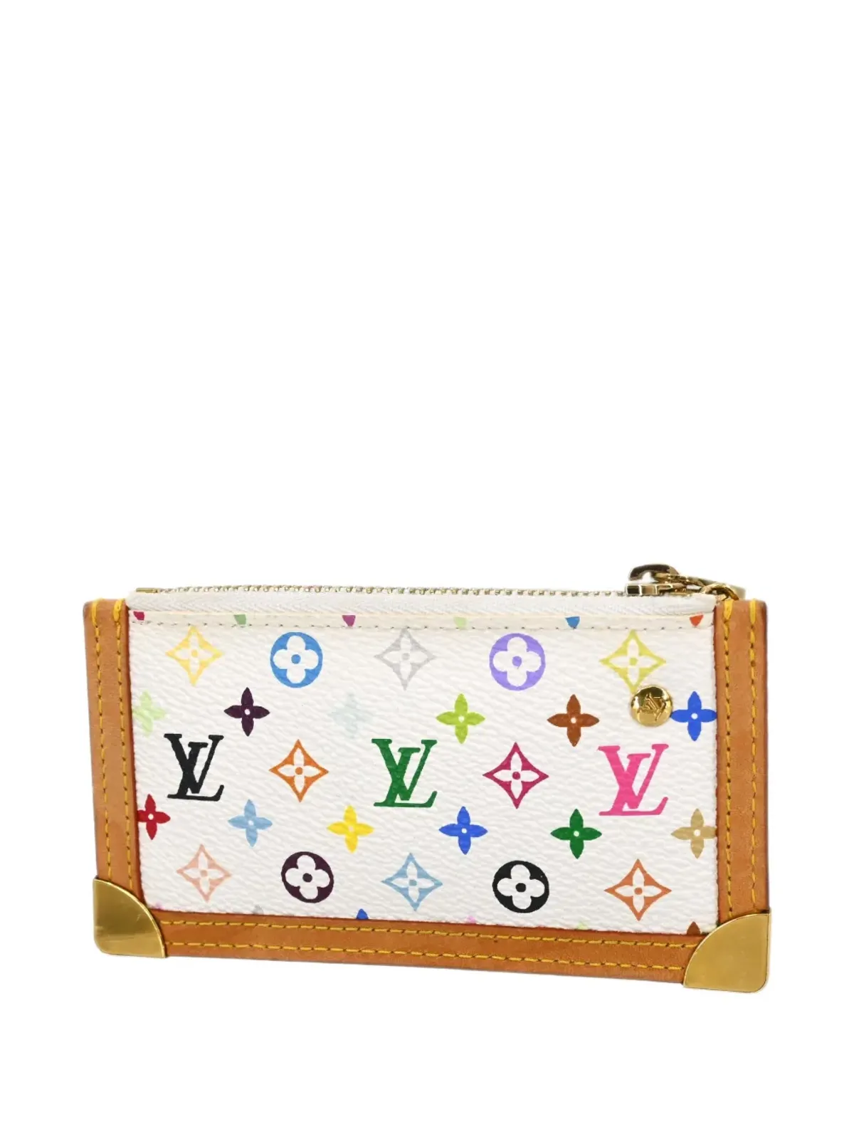 Louis Vuitton ビンテージ 2004 モノグラム・マルチカラー ポシェット・クレ コインポーチ - ホワイト - 画像2