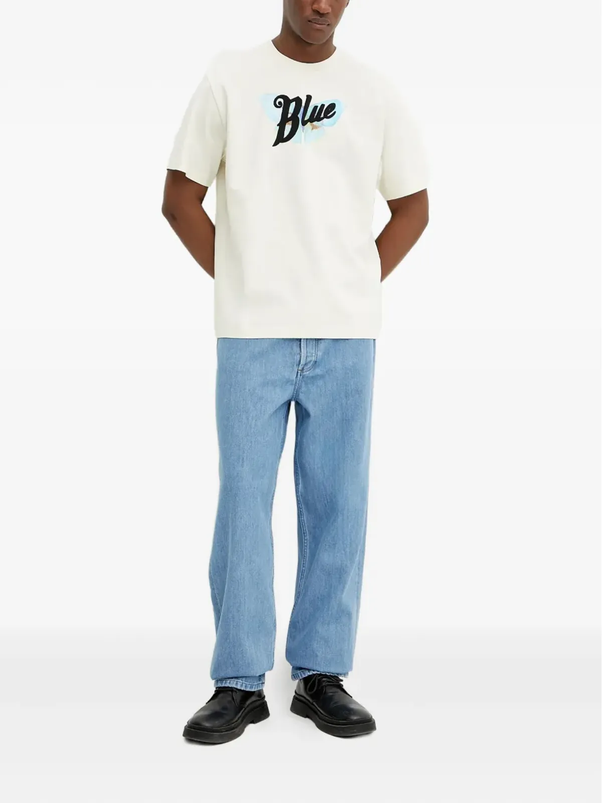 BLUEMARBLE 蝶柄プリントTシャツ - 画像2
