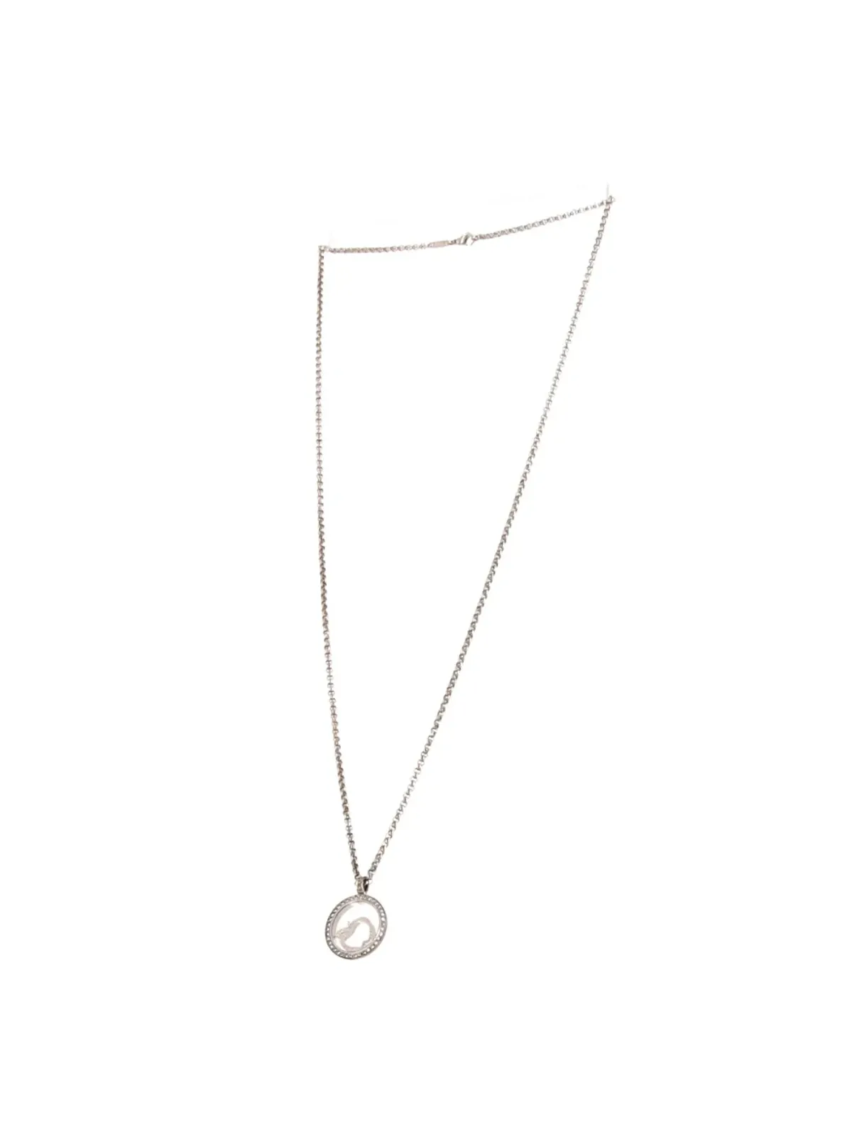 Chopard Pre-Owned 2010s ホワイトゴールド ハッピーダイヤモンド ビッグアップル ダイヤネックレス - シルバー - 画像5