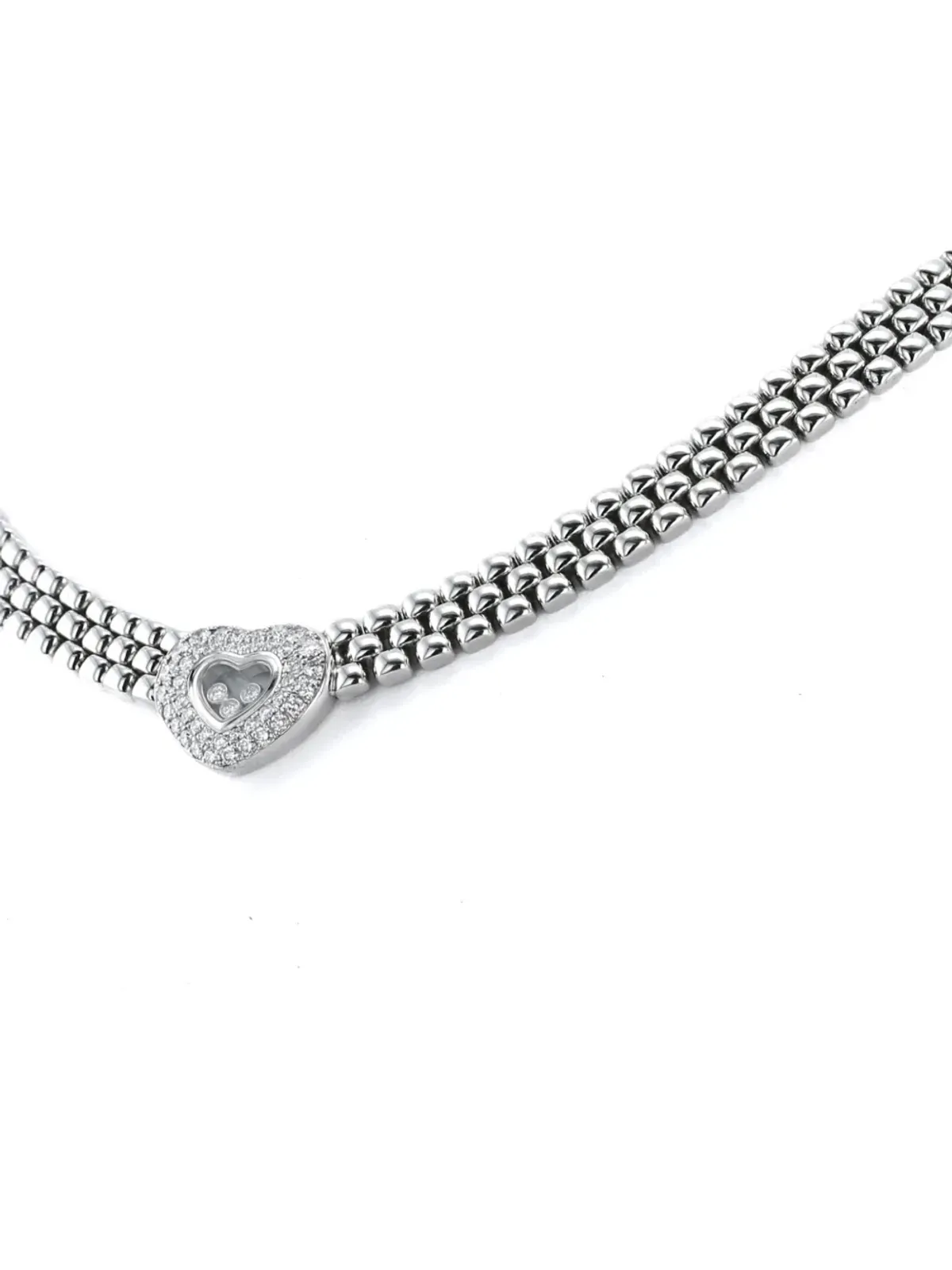 Chopard Pre-Owned ホワイトゴールド ハッピーダイヤモンズ ダイヤモンド ネックレス - シルバー - 画像5