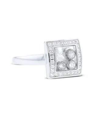 Chopard Pre-Owned ホワイトゴールド ハッピーダイヤモンド リング - サムネイル3