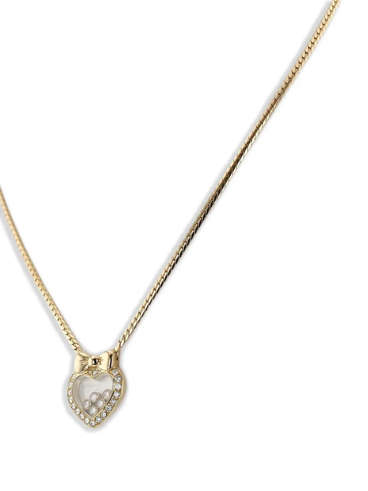 Chopard Pre-Owned 2010s イエローゴールド ハッピーダイヤモンズ ネックレス - 画像5