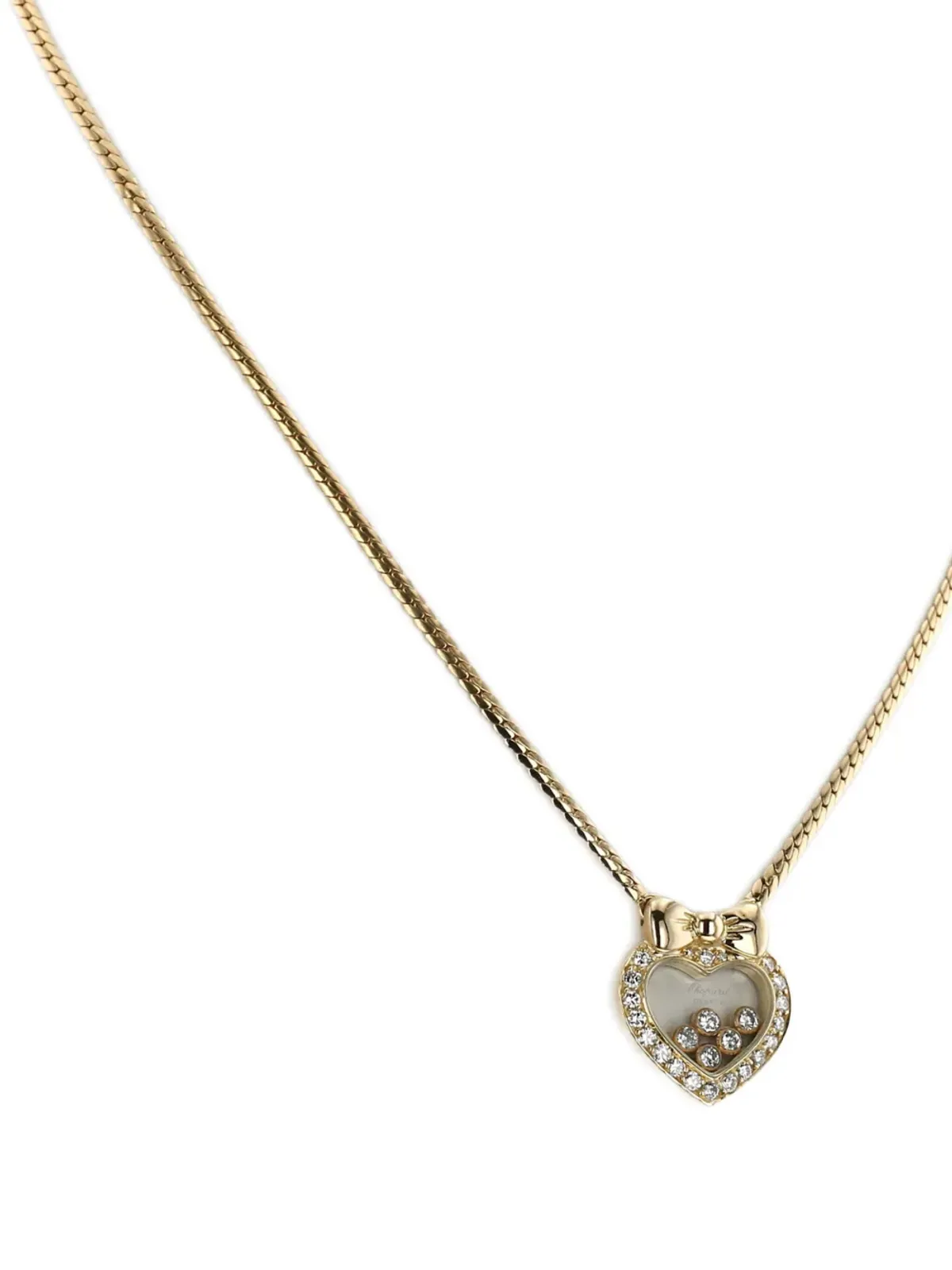 Chopard Pre-Owned 2010s イエローゴールド ハッピーダイヤモンズ ネックレス - 画像3