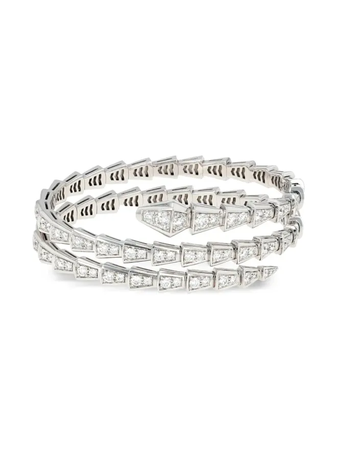 Bvlgari Pre-Owned Bvlgari Pre-Owned 18Kホワイトゴールド セルペンティ ヴァイパー ダイヤモンド ブレスレット - シルバーの商品画像