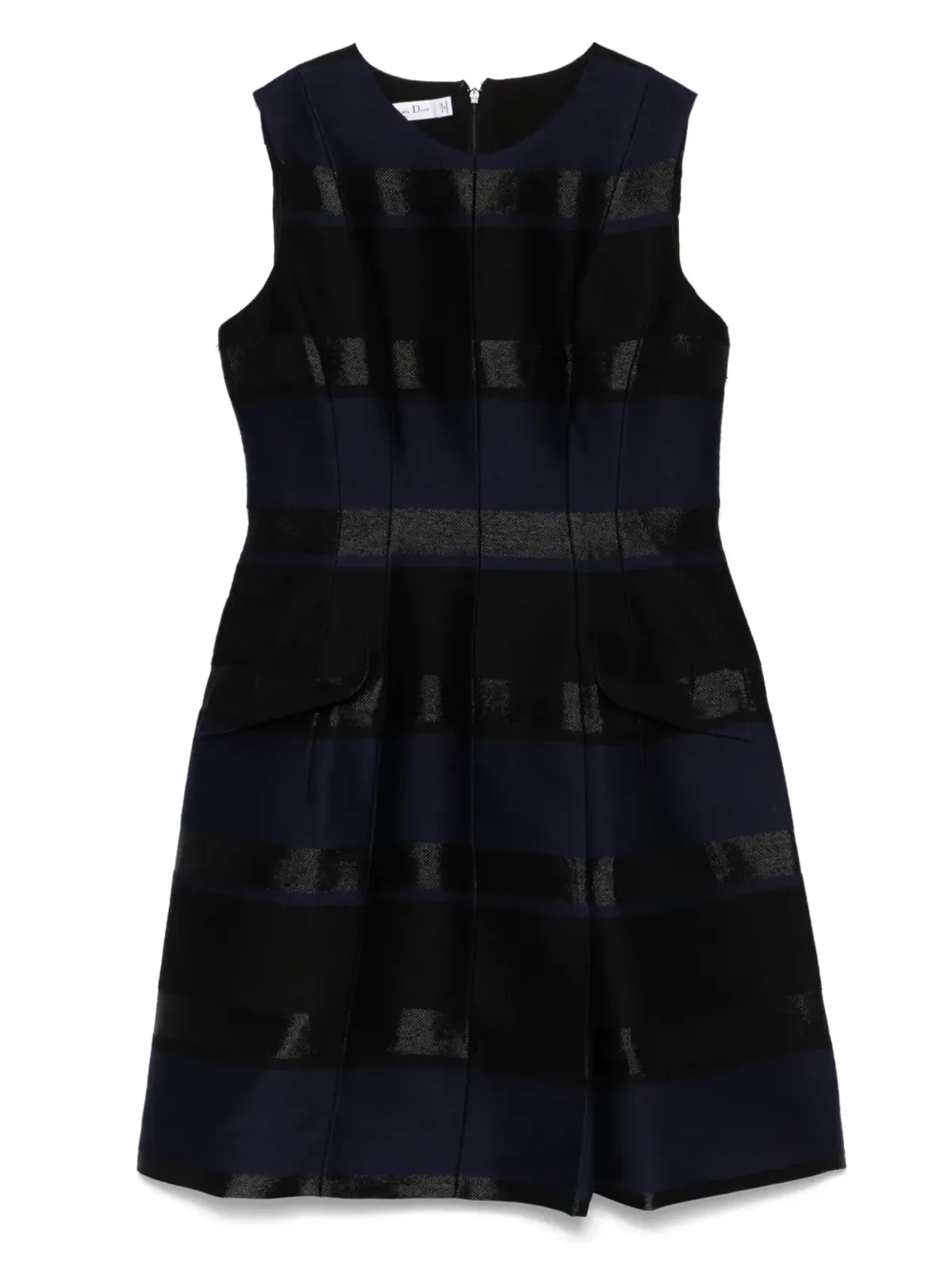 Christian Dior ビンテージ 2010年代 ストライプ ミニドレス ブルー - 画像1
