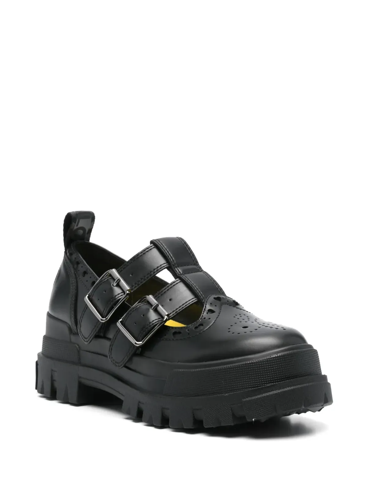 Buffalo Aspha Jane Heart brogues - Black - 画像2