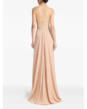 Elie Saab レースインサートホルターネックドレス - サムネイル2