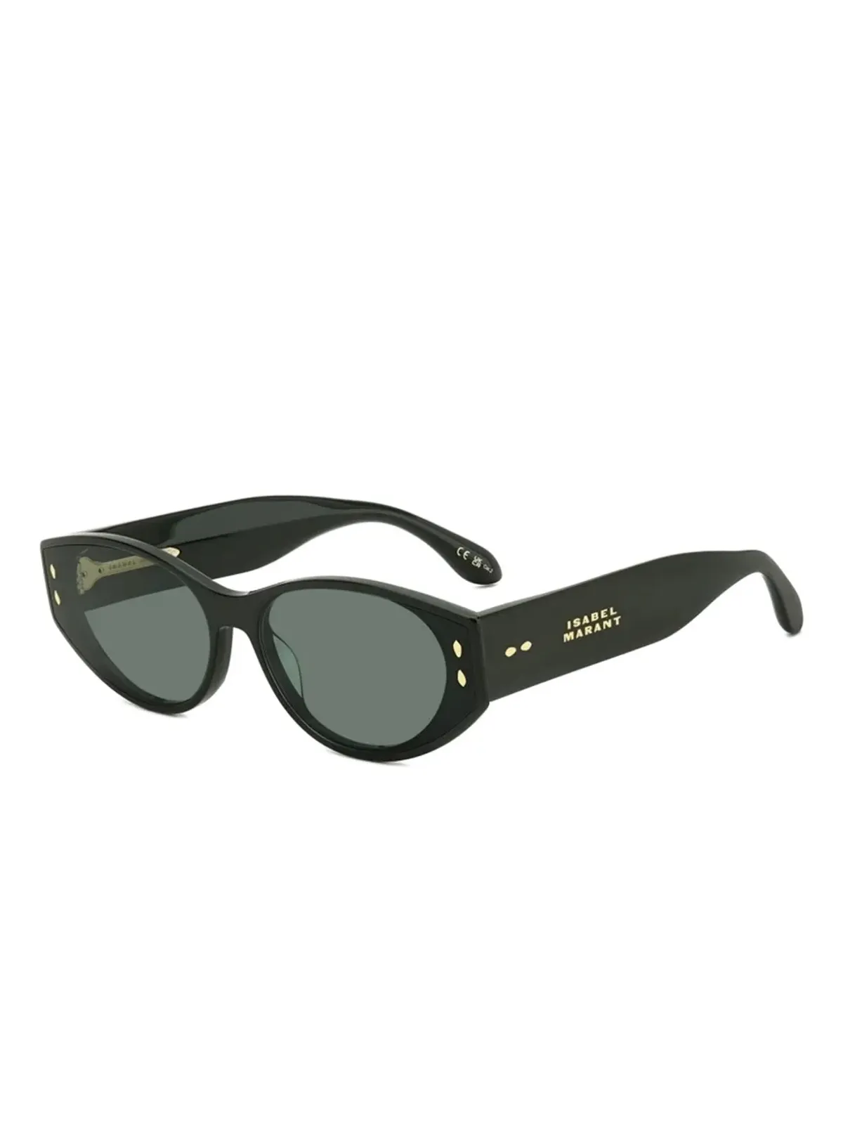 Isabel Marant Eyewear オーバルフレームスタッズ付きサングラス - 画像3