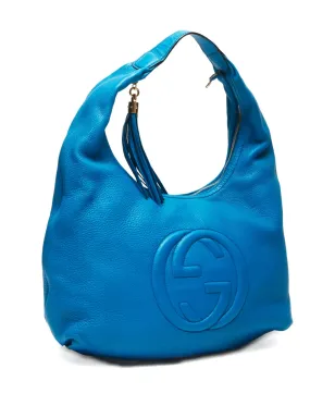 Gucci ビンテージ ソーホー ショルダーバッグ - ブルー - サムネイル3
