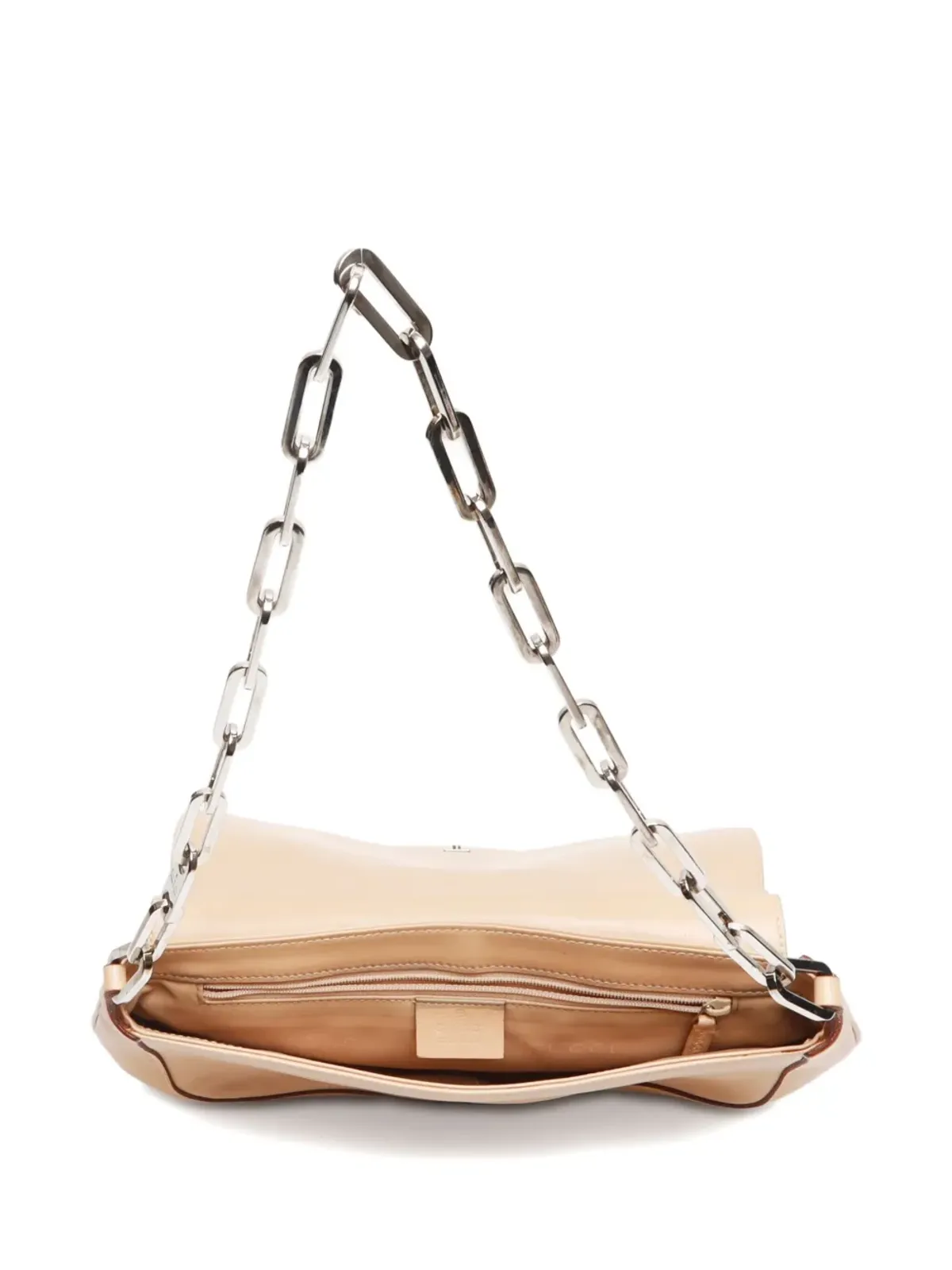 Gucci ビンテージ 1997-2003年 カーフレザー ショルダーバッグ - ベージュ - 画像5