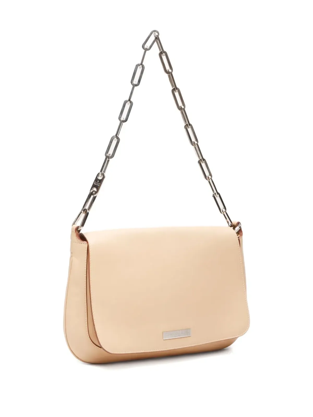 Gucci ビンテージ 1997-2003年 カーフレザー ショルダーバッグ - ベージュ - 画像3