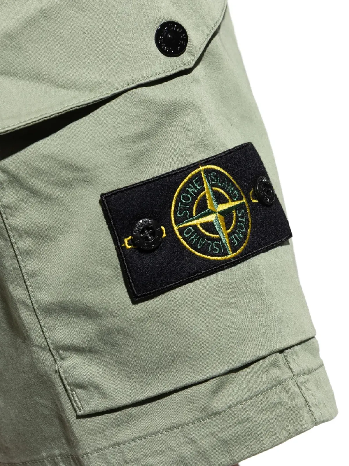 Stone Island パラカデューテ カーゴショーツ グリーン - 画像5