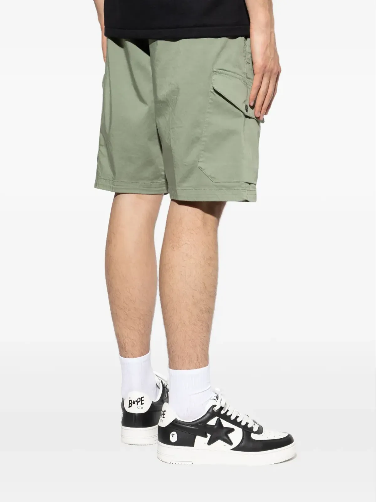 Stone Island パラカデューテ カーゴショーツ グリーン - 画像4
