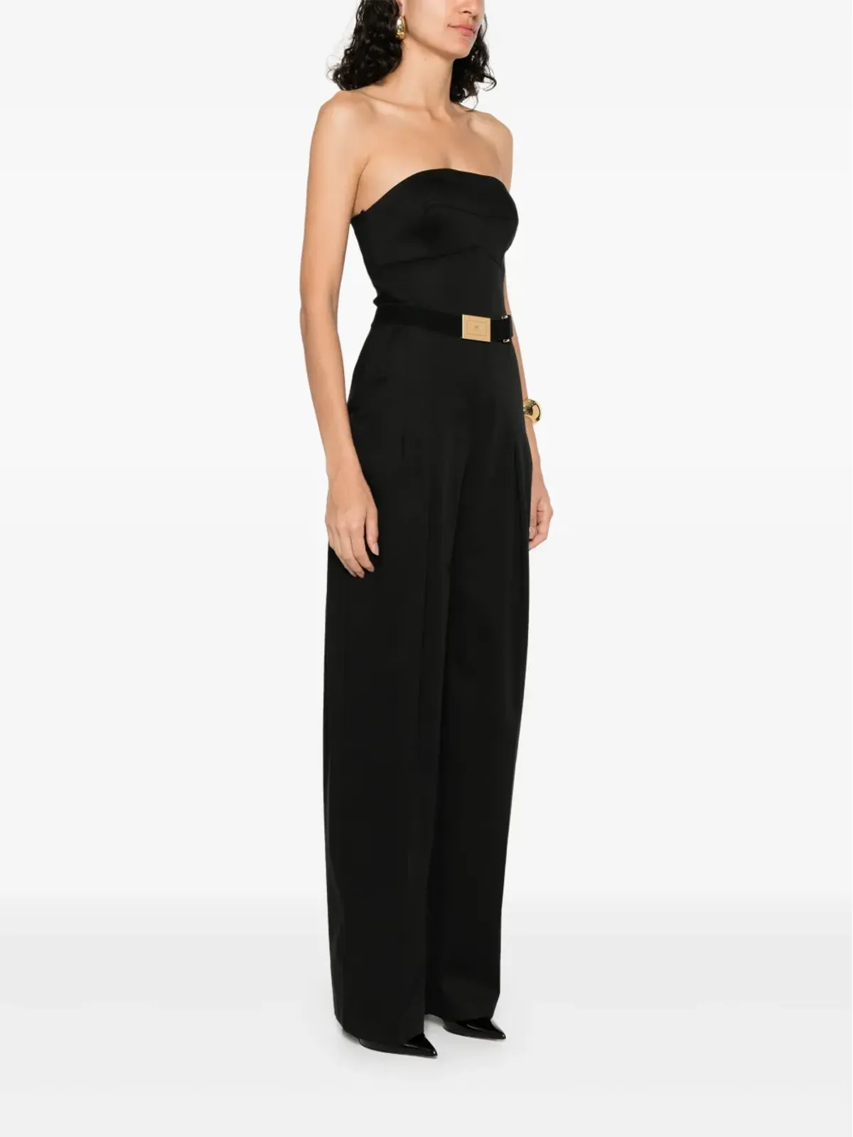 Elisabetta Franchi クロスオーバー レース ジャンプスーツ - 画像3
