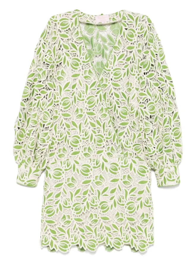 LUISA SPAGNOLI LUISA SPAGNOLI クロシェ編みミニドレスの商品画像