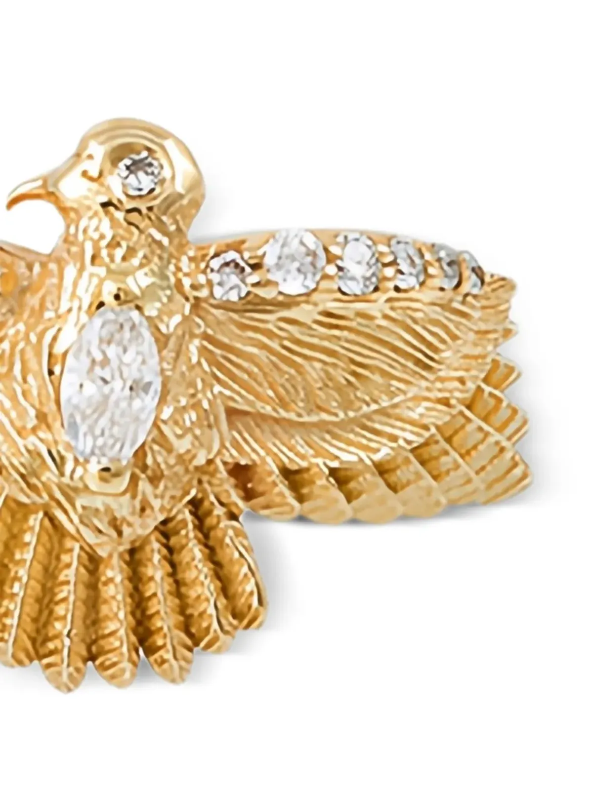 Jacquie Aiche 14K イエローゴールド 小さな Thunderbird ダイヤモンドリング - 画像2