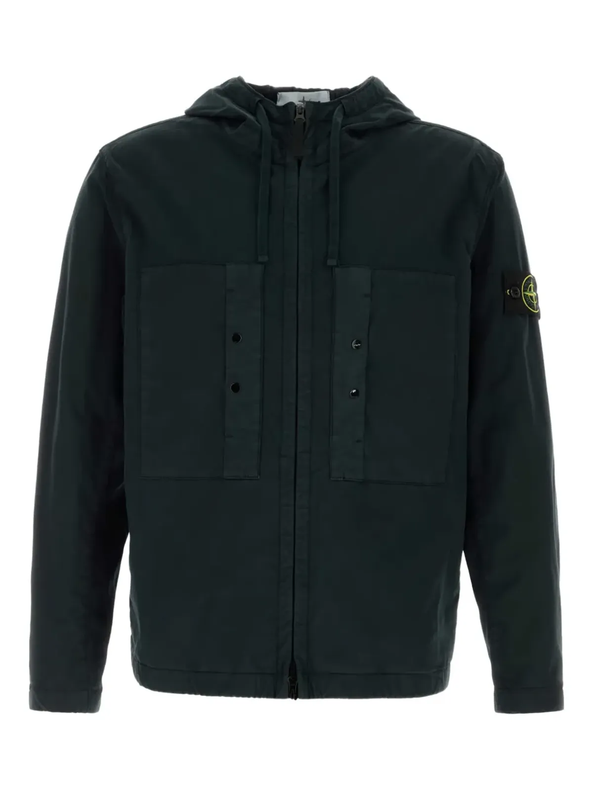 Stone Island ジャージー素材のフード付きジャケット - 画像1