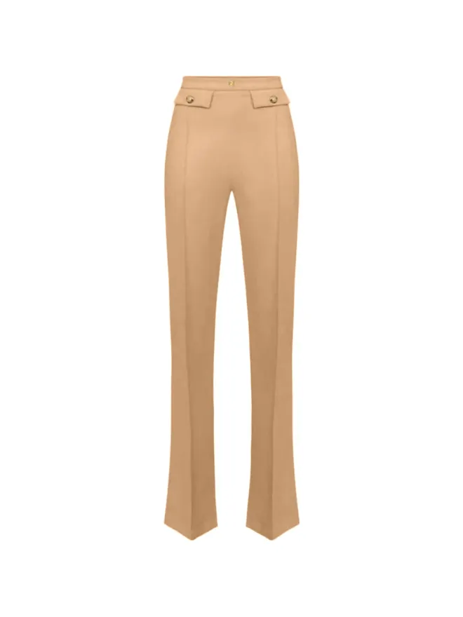 Elisabetta Franchi Elisabetta Franchi ボタンディテールパンツ - ニュートラルカラーの商品画像