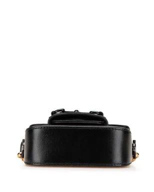 Gucci ビンテージ 2000-2015 ミニレザー ホースビット 1955 Web サッチェル - ブラック - サムネイル3