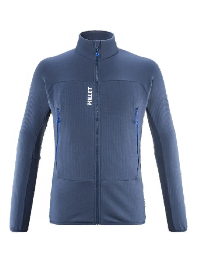 Pascal Millet Pascal Millet Fusion grid-panel jacket - Blueの商品画像