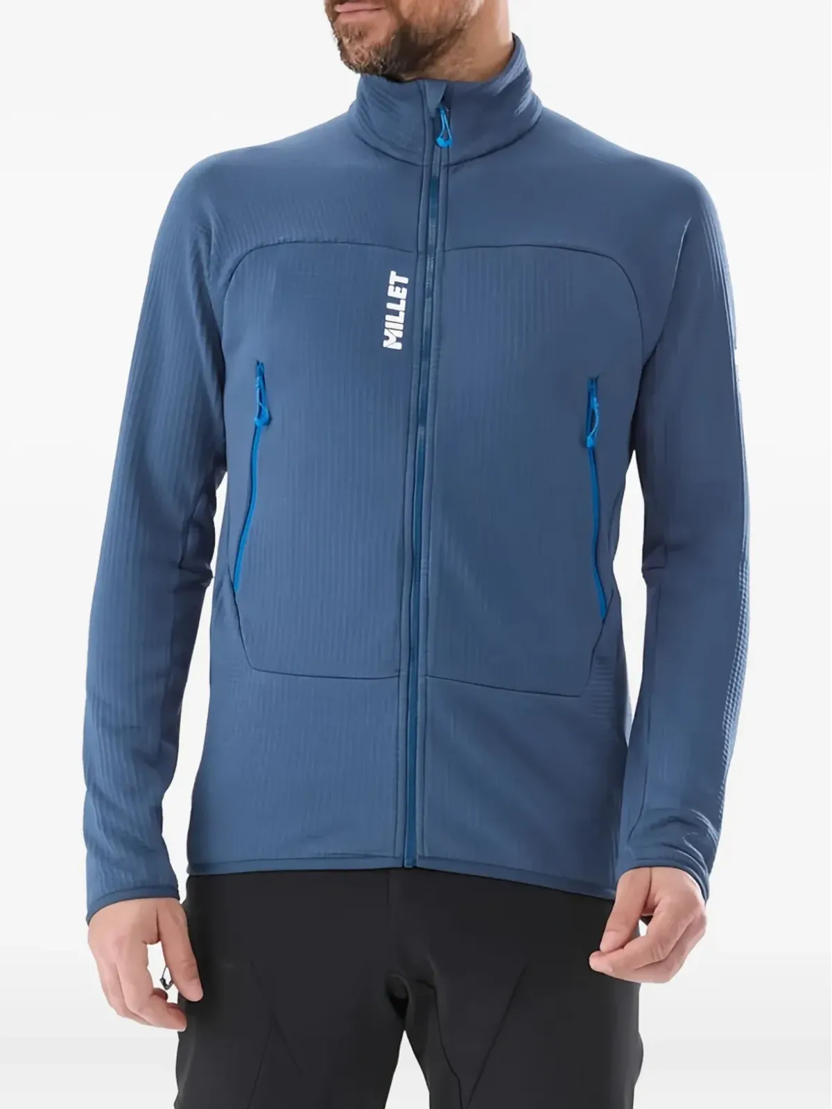 Pascal Millet Fusion grid-panel jacket - Blue - 画像2