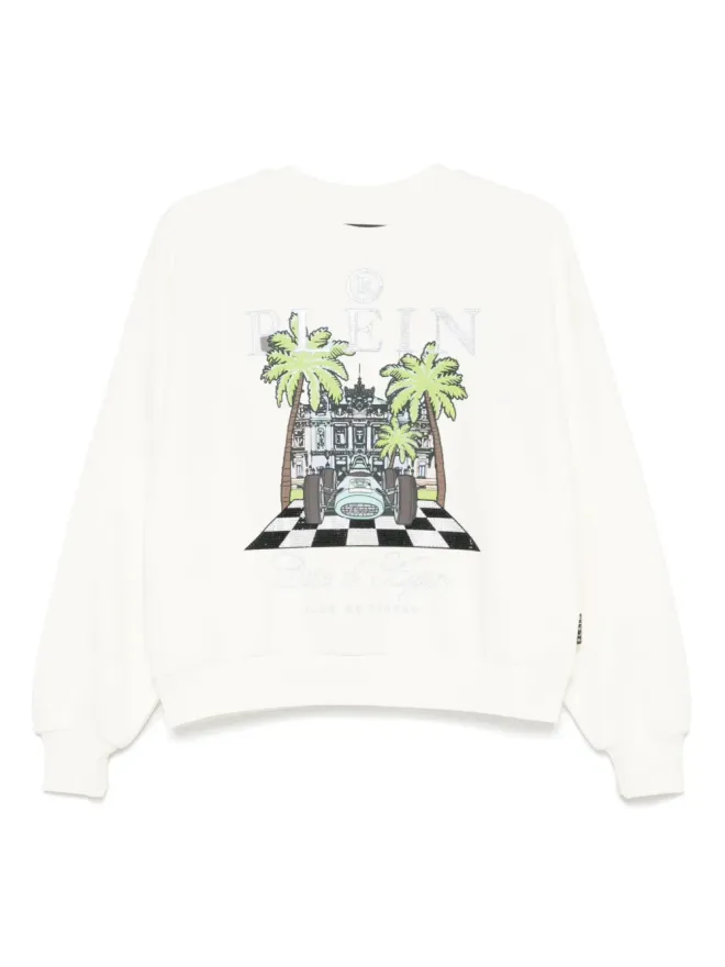 Philipp Plein Philipp Plein ニューポートビーチ カットスウェットシャツ - ホワイトの商品画像