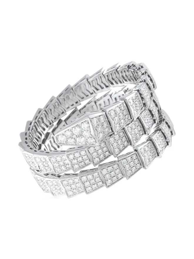 Bvlgari Pre-Owned Bvlgari Pre-Owned 18Kホワイトゴールド ヴァイパー ダイヤモンド ブレスレットの商品画像