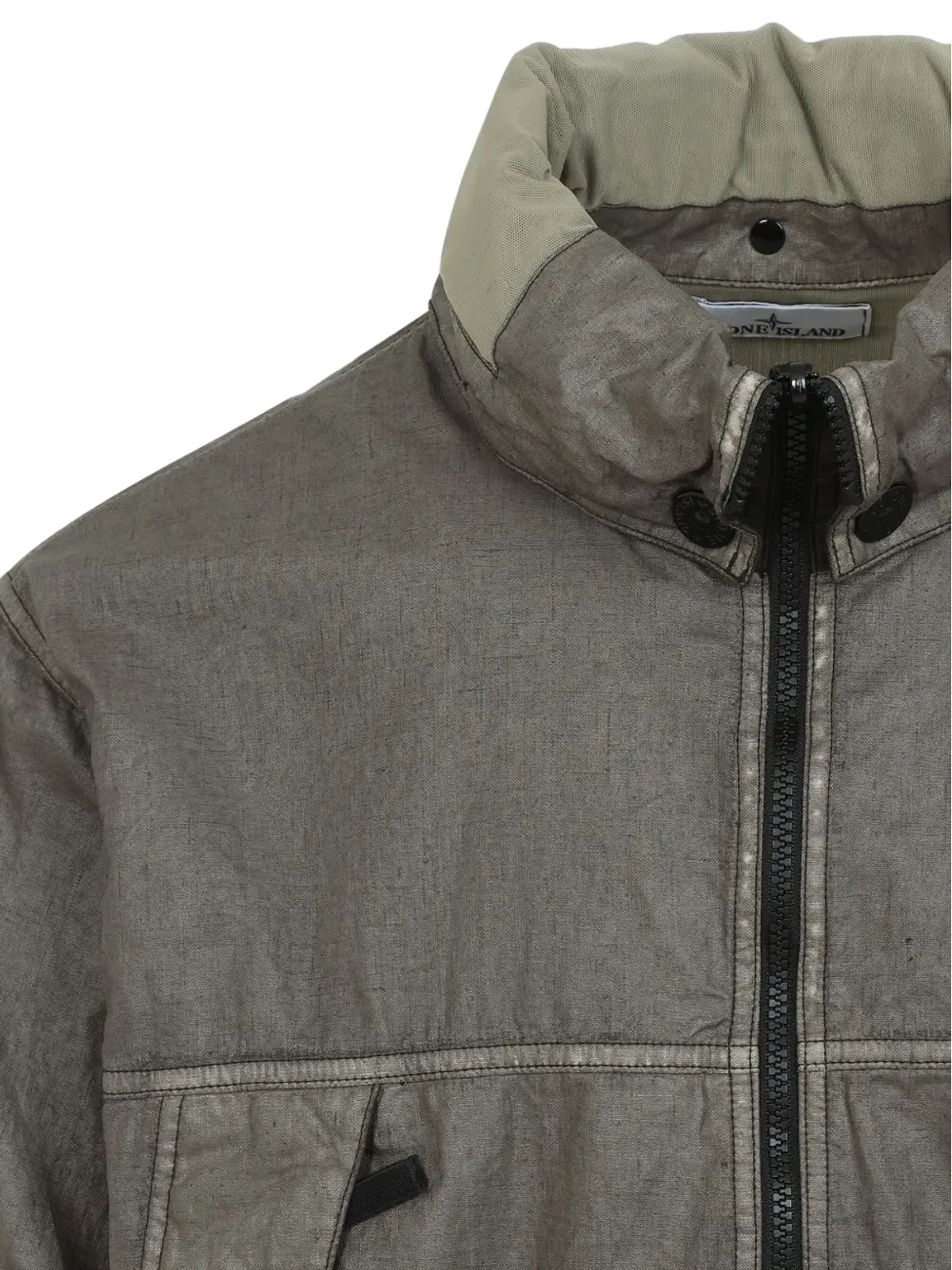 Stone Island コンパスバッジ ミリタリージャケット - グリーン - 画像3