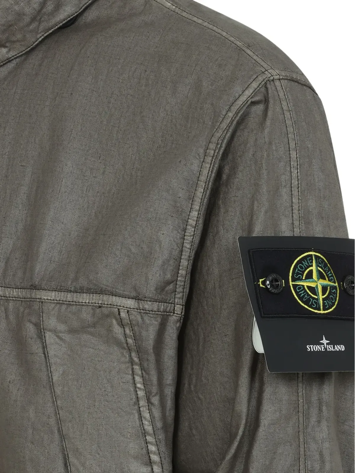 Stone Island コンパスバッジ ミリタリージャケット - グリーン - 画像4