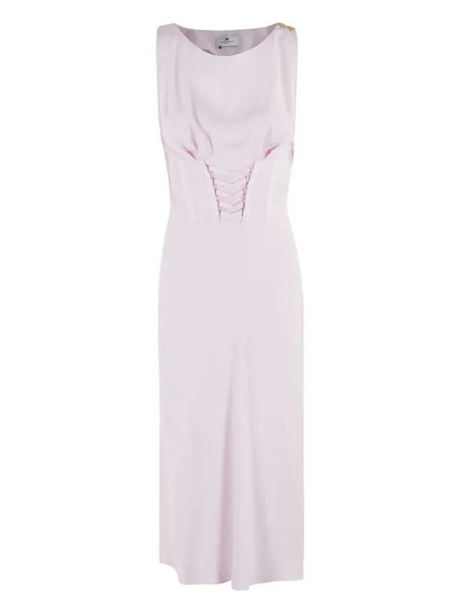 Elisabetta Franchi Elisabetta Franchi コルセット風ミディドレス - ピンクの商品画像