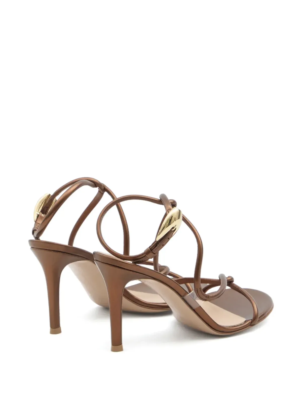 Gianvito Rossi 85mm マンバ サンダル ブラウン - 画像3