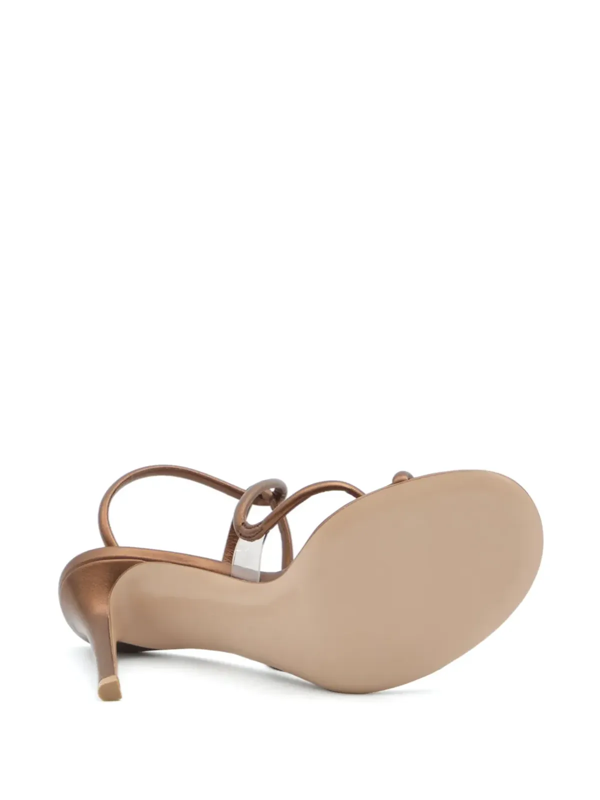 Gianvito Rossi 85mm マンバ サンダル ブラウン - 画像4
