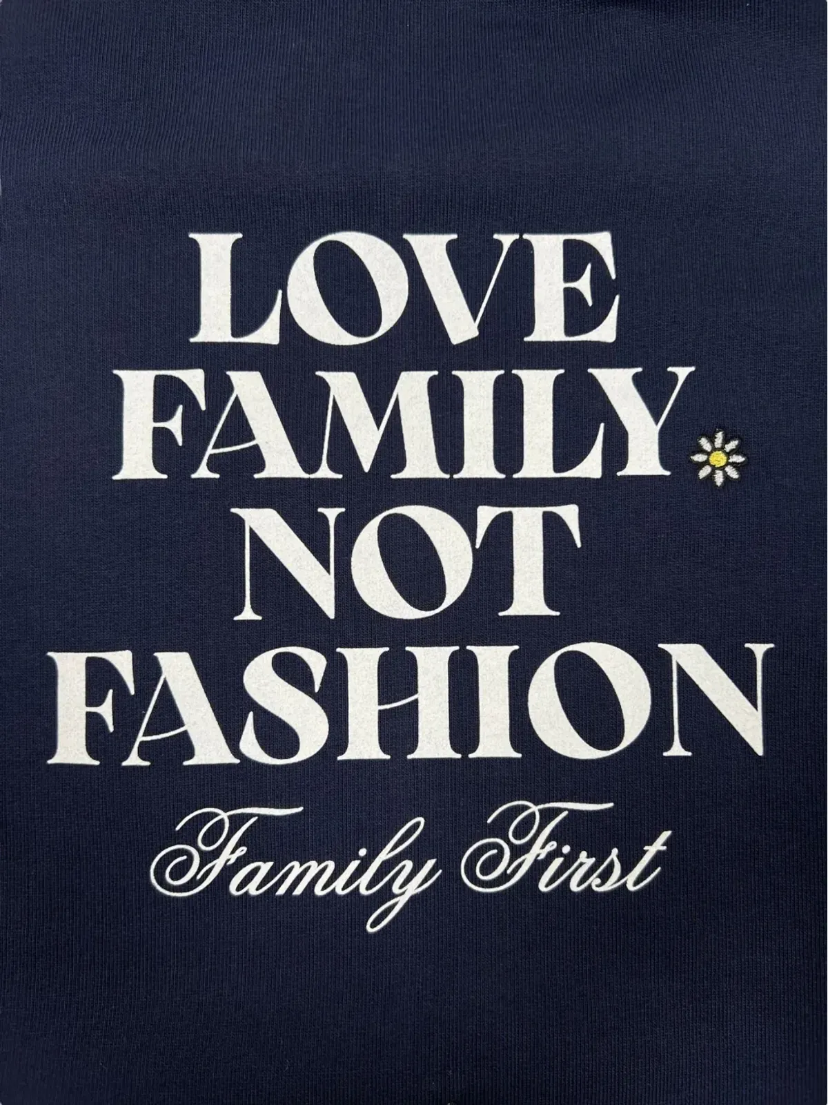 Family First 花柄刺繍スウェットシャツ - Blue - 画像5