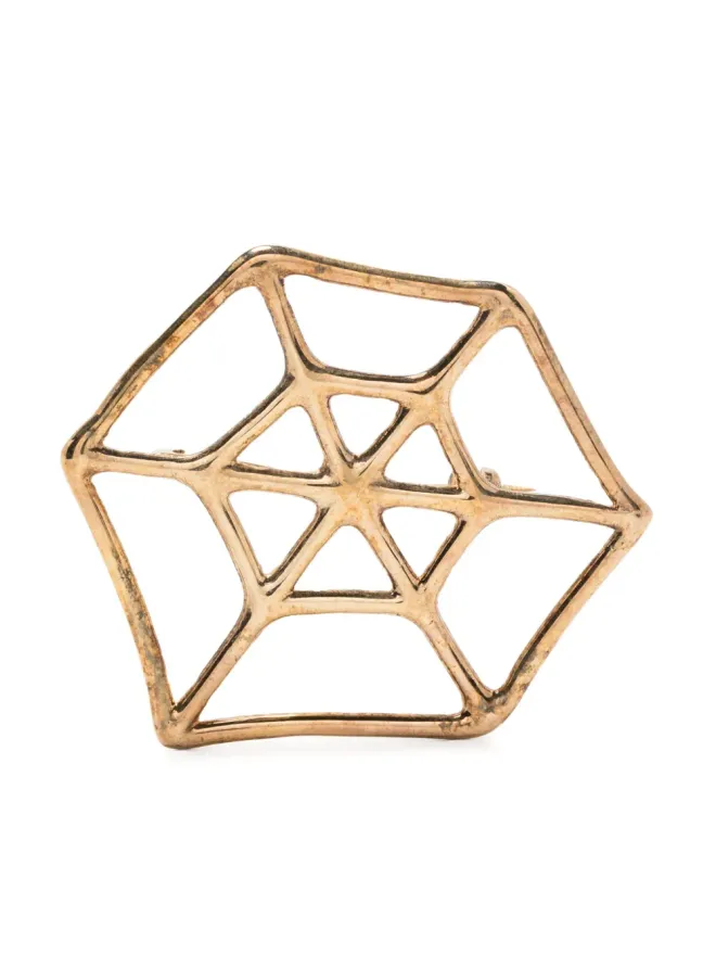 ERNEST W. BAKER Ernest W. Baker 蜘蛛の巣ブローチ - ゴールドの商品画像