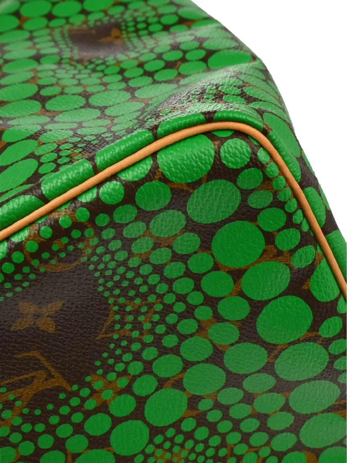 Louis Vuitton ビンテージ × 草間彌生 2012年 スピーディー30 トートバッグ - グリーン - 画像4