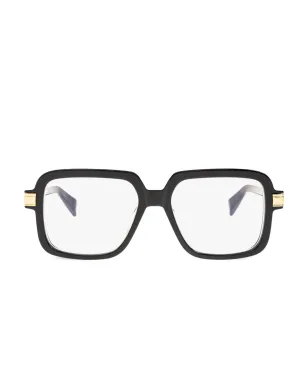 Balmain Eyewear スクエアフレームメガネ - ブラック - サムネイル1