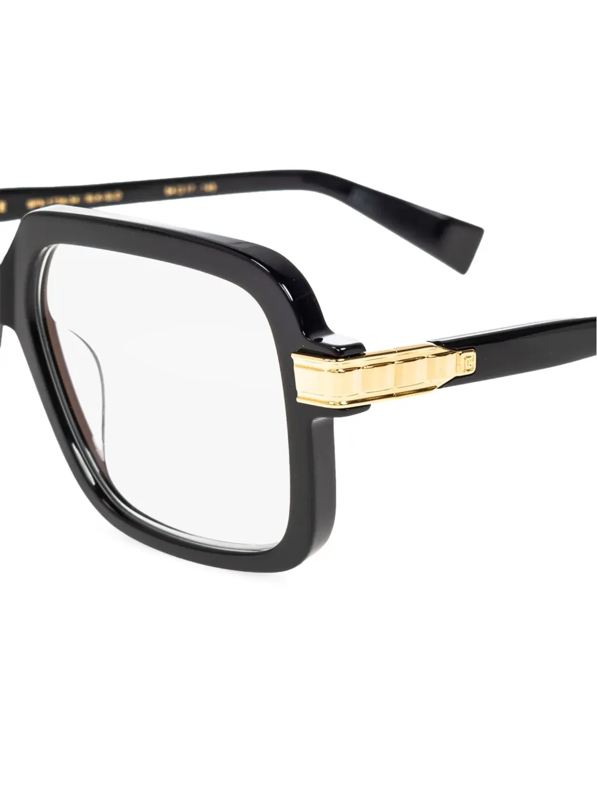 Balmain Eyewear スクエアフレームメガネ - ブラック - 画像2