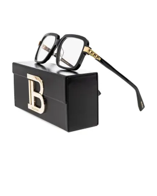 Balmain Eyewear スクエアフレームメガネ - ブラック - サムネイル3