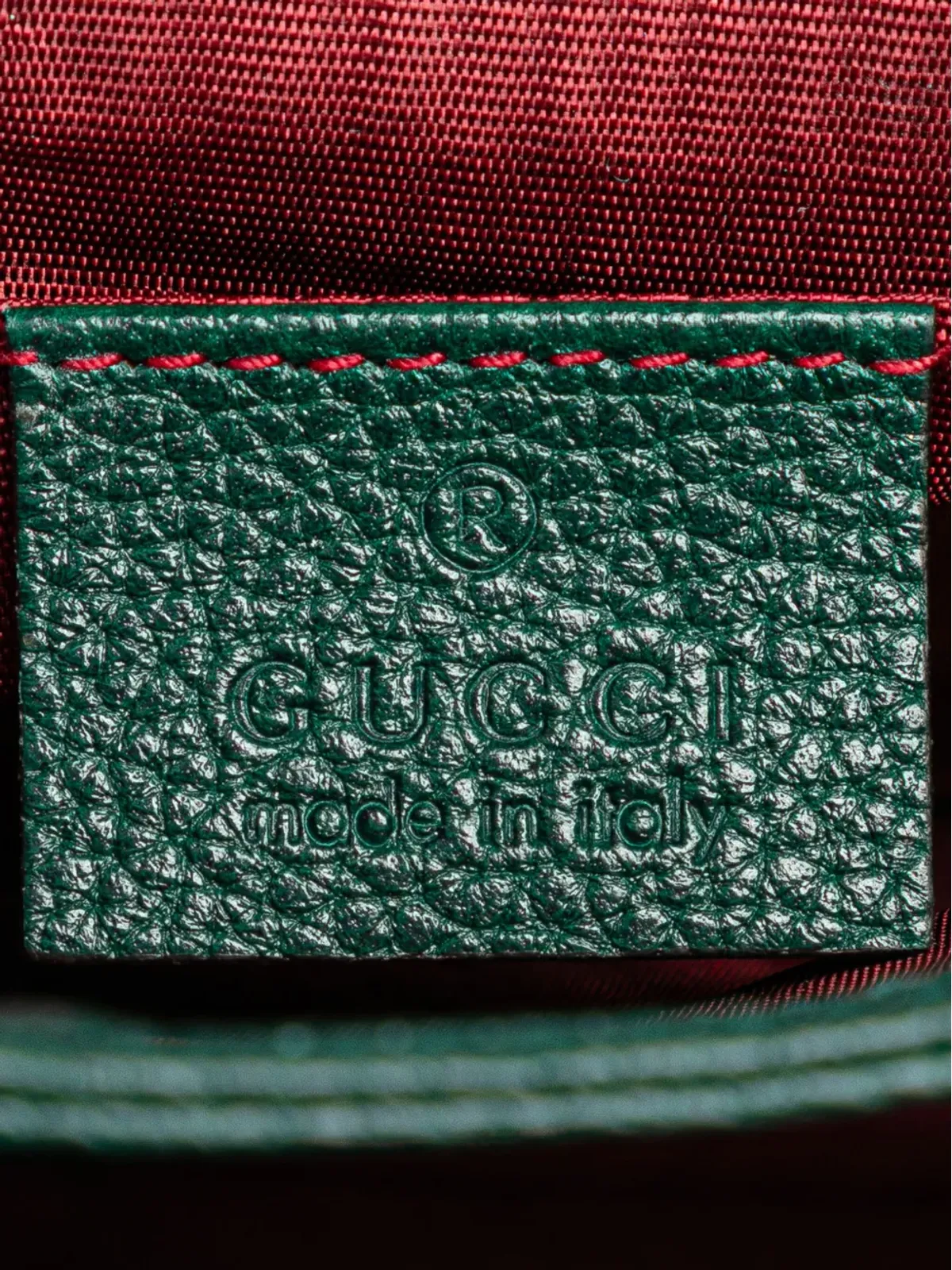 Gucci ビンテージ 2000-2015 レザー ズミ フラップ クロスボディバッグ グリーン - 画像5