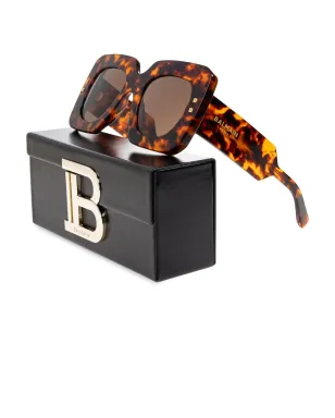 Balmain Eyewear バルマン アイウェア B-Bold サングラス - ブラウン - サムネイル3