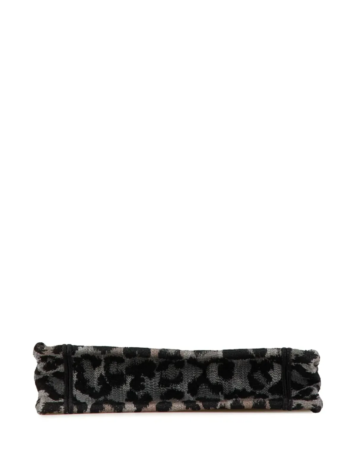 Christian Dior ビンテージ 2021 Mizza ミニ 刺繍入り キャンバス レオパード ブックトート バッグ - グレー - 画像3