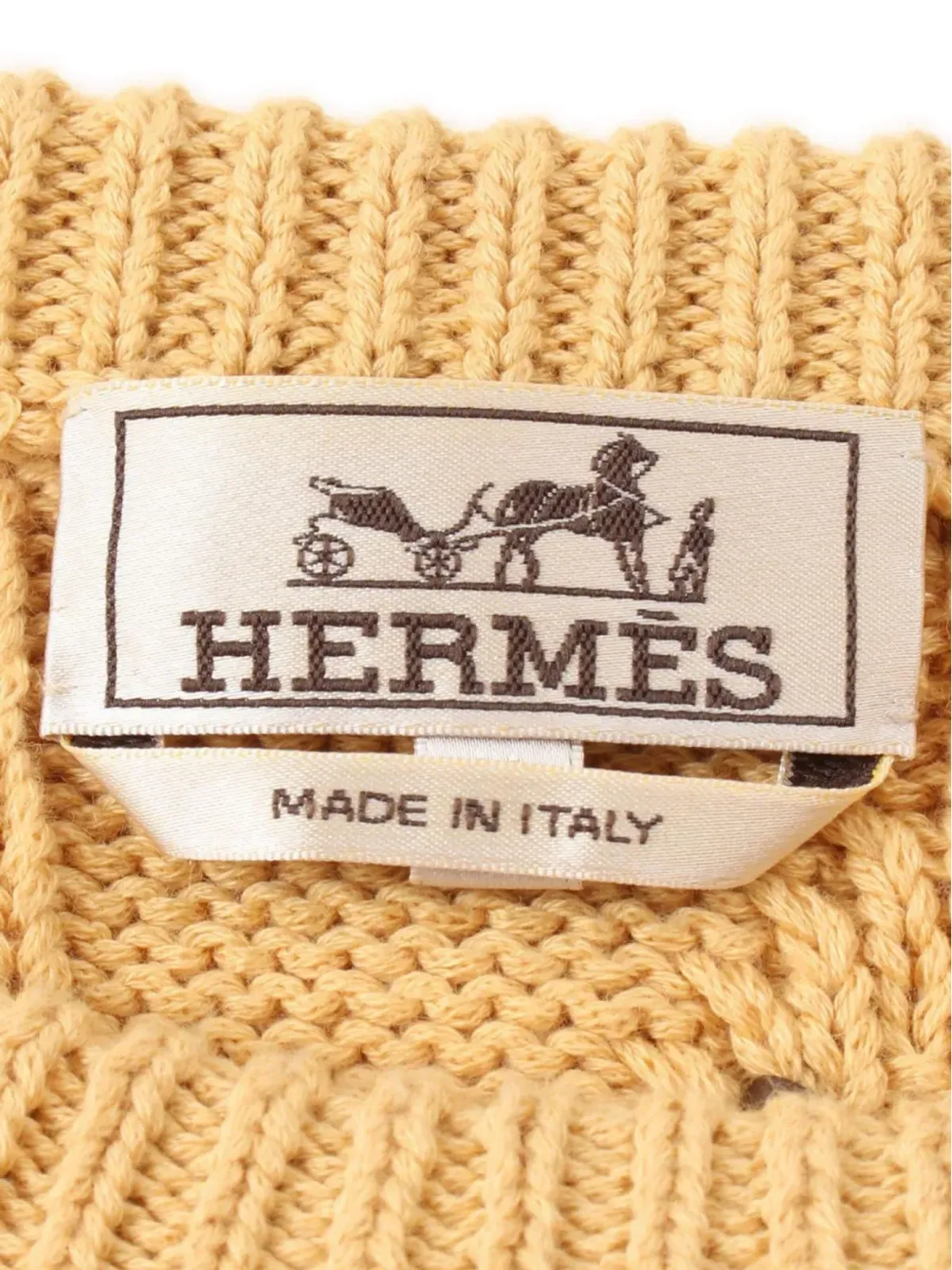 Hermès ビンテージ 2010年代 ケーブルニットセーター - ニュートラルカラー - 画像4