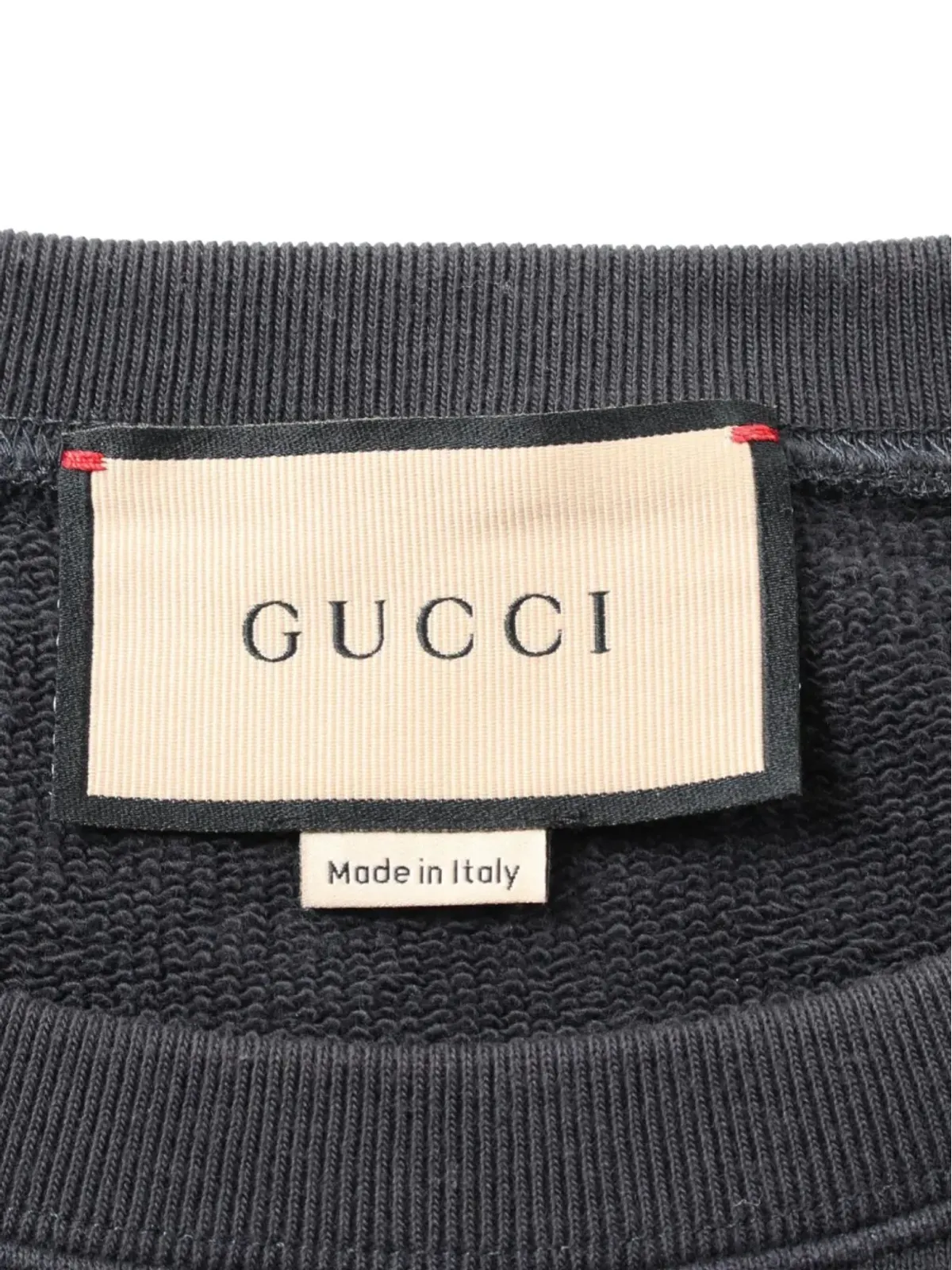 Gucci ビンテージ 2010年代 テディベアプリント スウェットシャツ ネイビー - 画像3